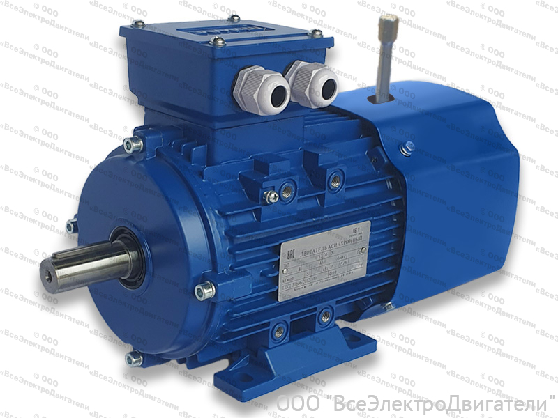 Электродвигатель с тормозом АИР 100 L2 Е2, IM3081 (5,5 кВт 3000 об/мин)1983019