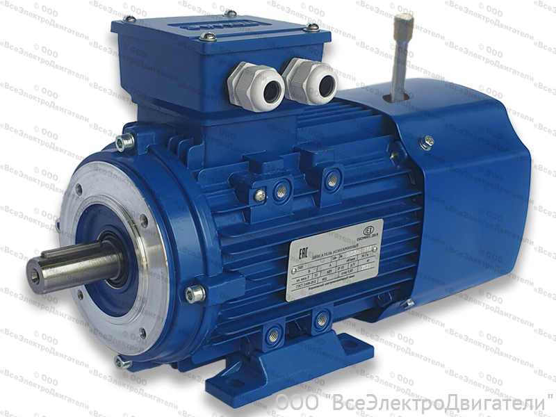 Электродвигатель с тормозом АИР 100 L2 Е2, IM3081 (5,5 кВт 3000 об/мин)1983021